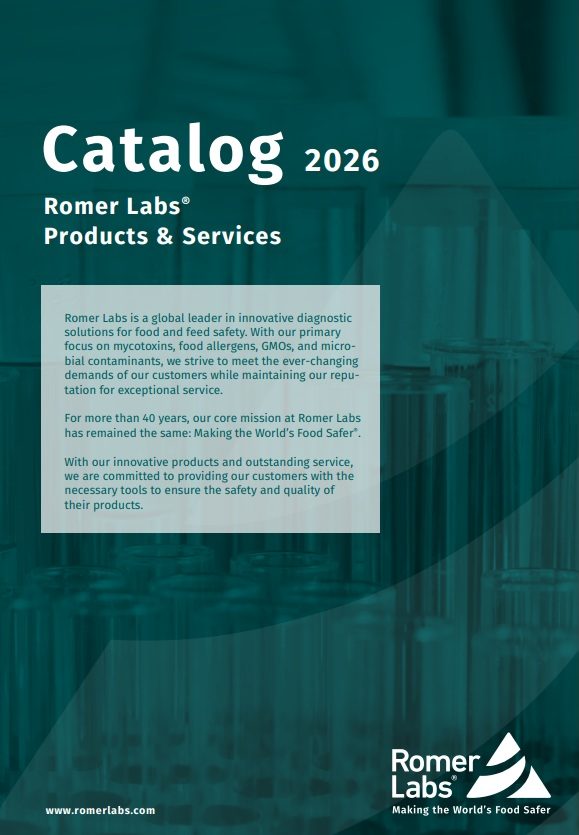 Voorkant Romer Labs Catalog 2026 – Products & Services