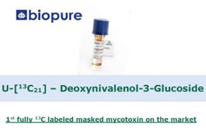 Biopure 13C gelabelde mycotoxinen standaarden