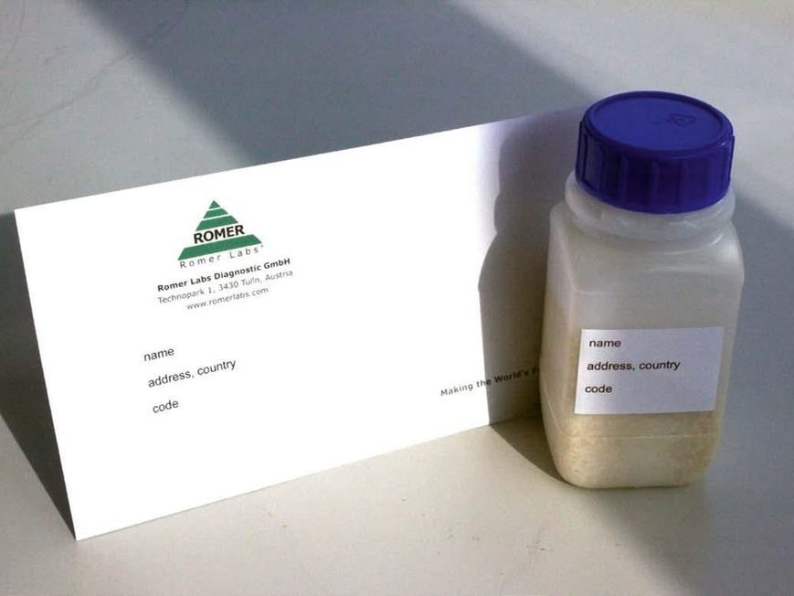 Romer Labs QC-materiaal in fles met certificaat